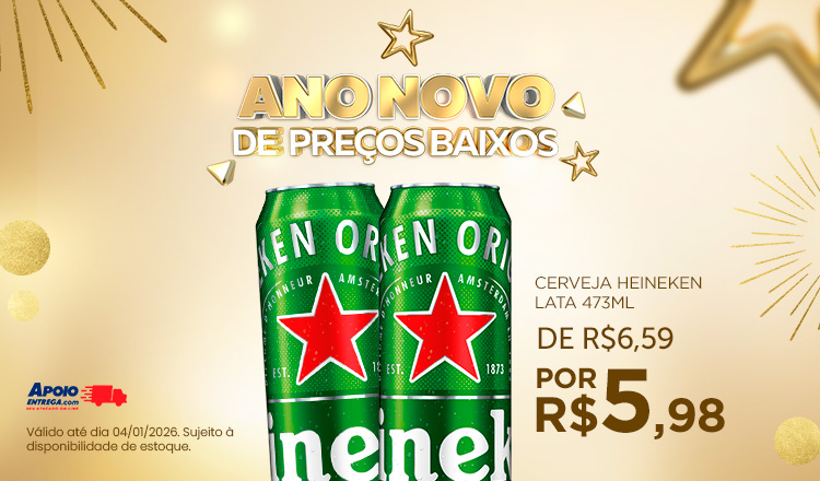 Cerveja Heineken 473ml até 04/01